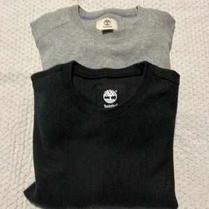 2 men’s Timberland Thermal long sleeve shirts